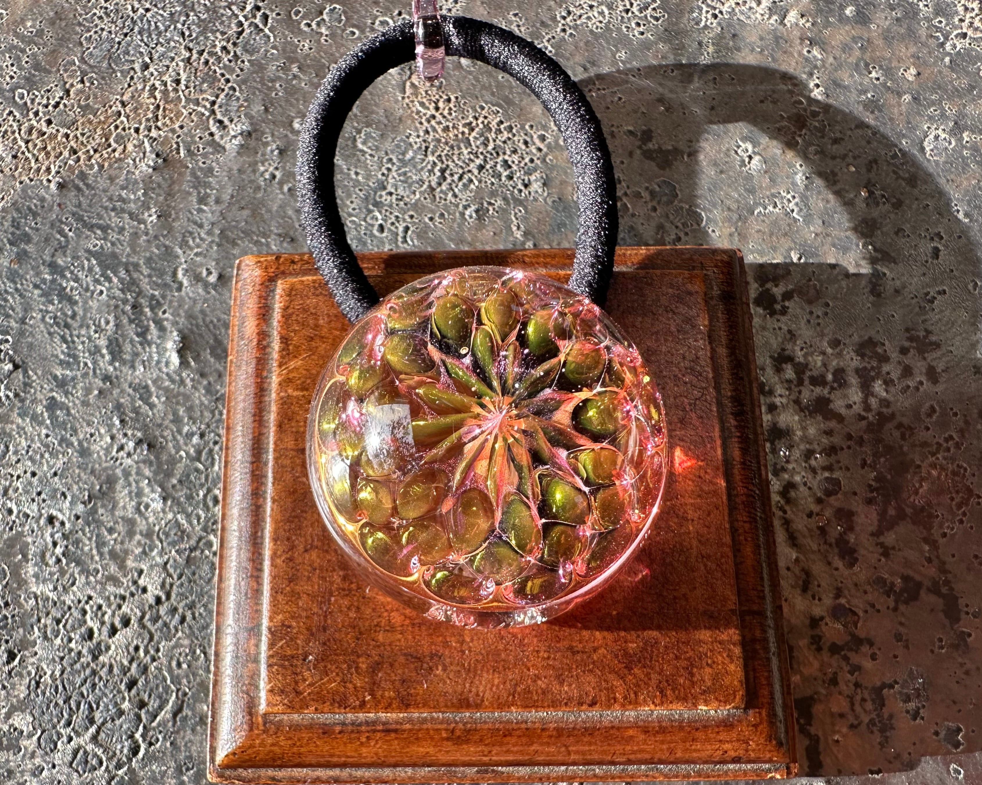 【Pink Flower】ピンクの花ヘアゴム