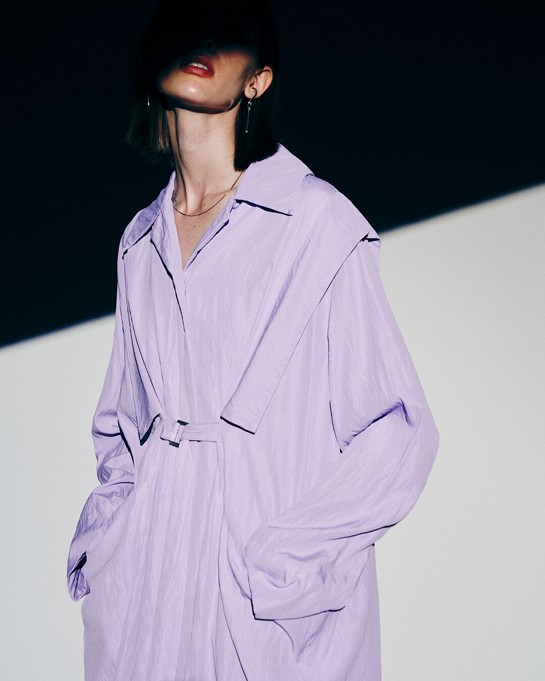 Washer Over Coat (Lilac)