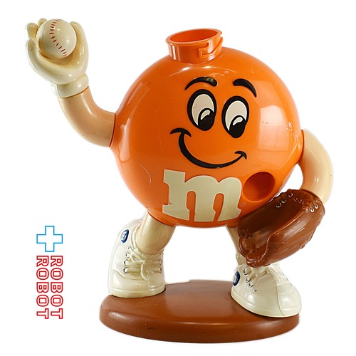 M&M's ディスペンサー オレンジ 野球 エムアンドエムズ ※難有り