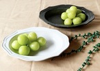楕円皿 オーバルボウル 20cm カードル Cardle 黒土 カフェ食器 美濃焼 深皿