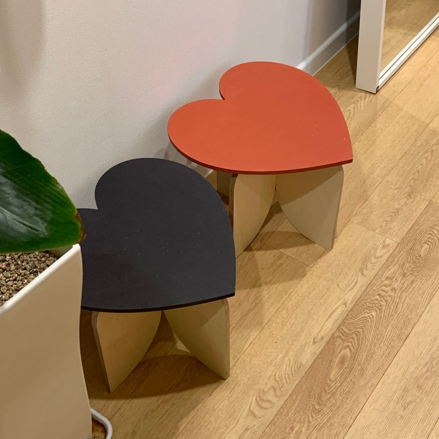 heart mini table 2colors / ハート ミニ テーブル サイドテーブル