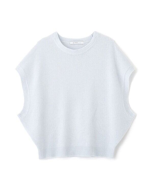 ETRE TOKYO(エトレトウキョウ) ウールカシミヤスリーブレスニットプル