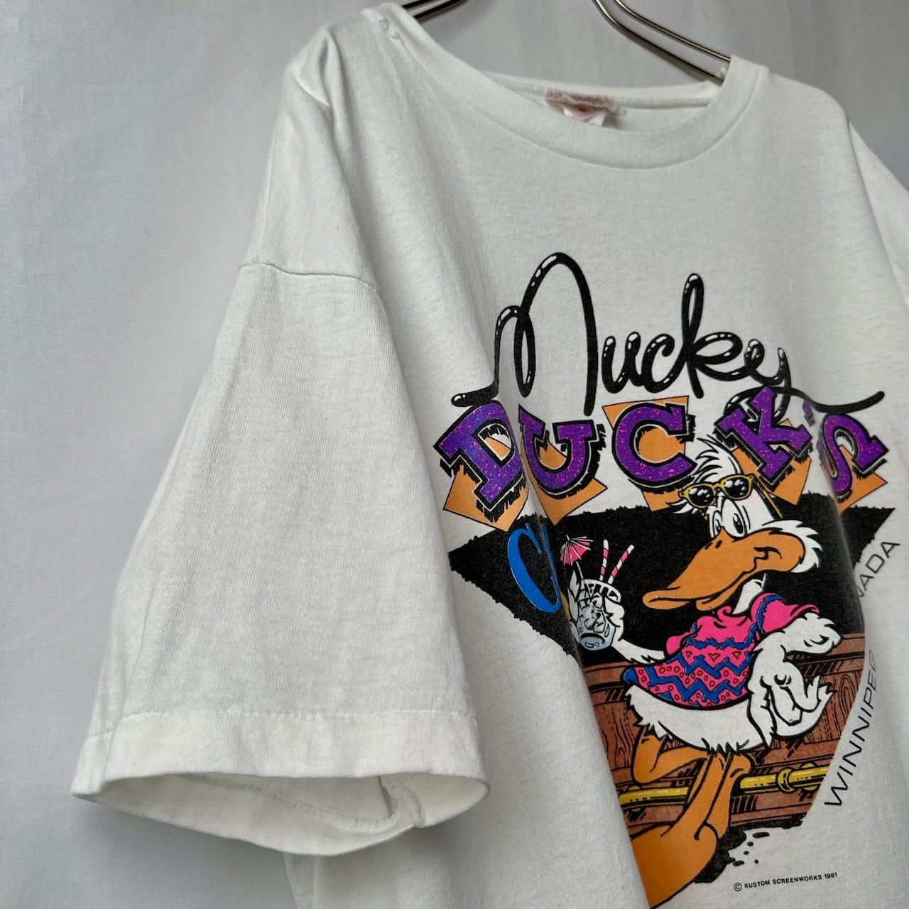 90s カナダ製 アニマルTシャツ プリント デザイン ユニーク 90s カナダ製 アニマルTシャツ プリント デザイン ユニーク