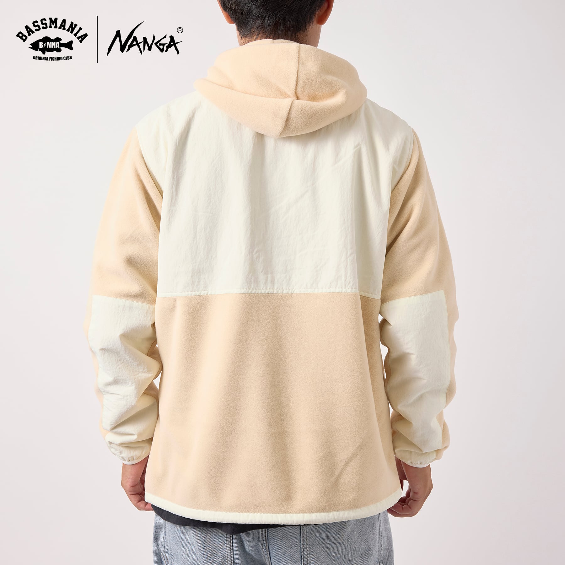 NANGA×BASSMANIA】POLATECマイクロフリースジャケット [OFF WHT NANGA×BASSMANIA】POLATECマイクロフリースジャケット [OFF WHT