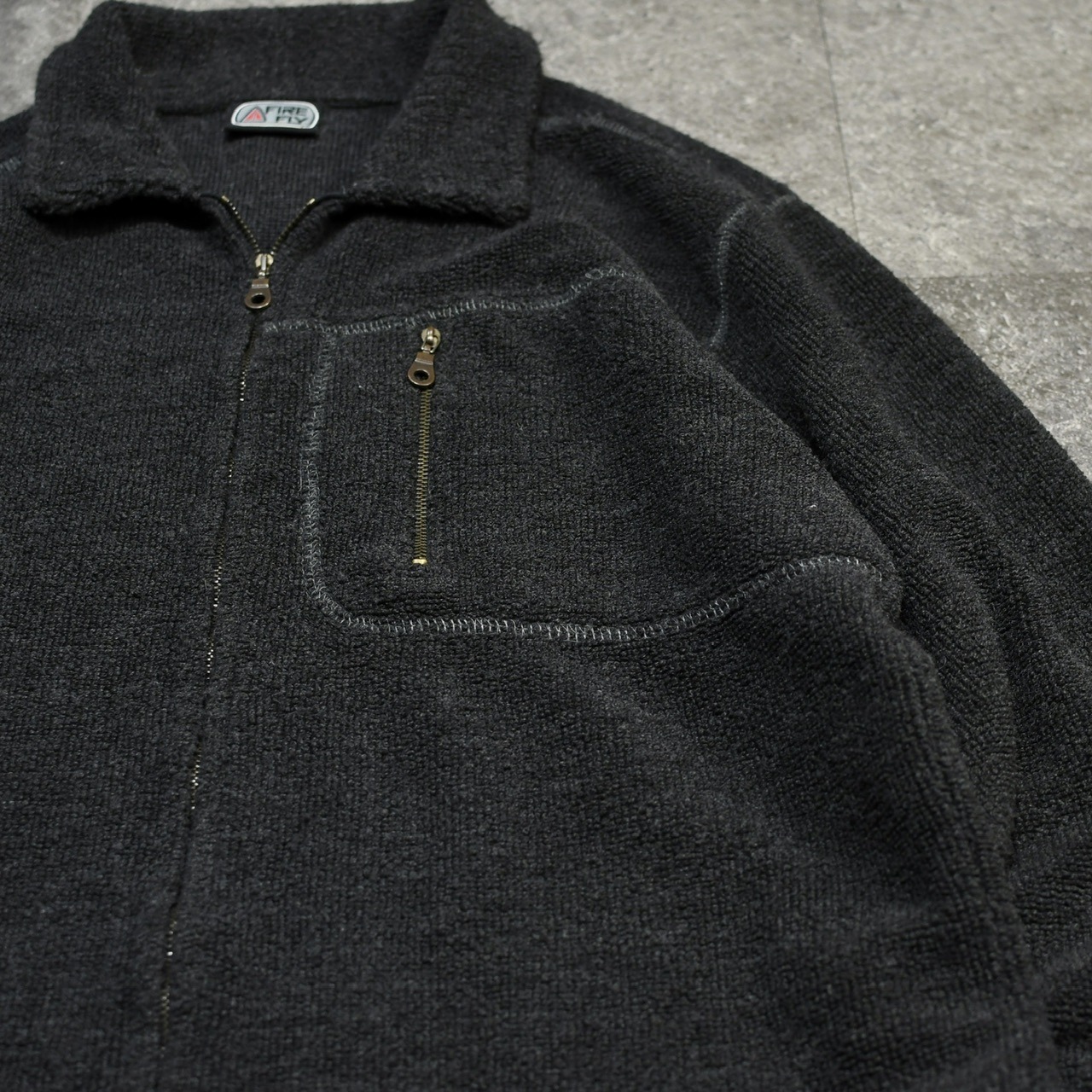 design fleece zip up shirt
