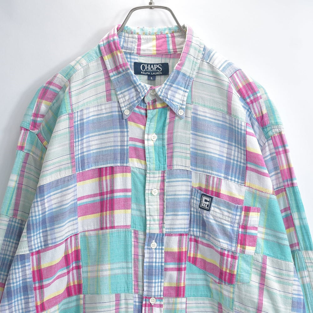 90s CHAPS Ralph Lauren チャプス ラルフローレン マドラスチェック