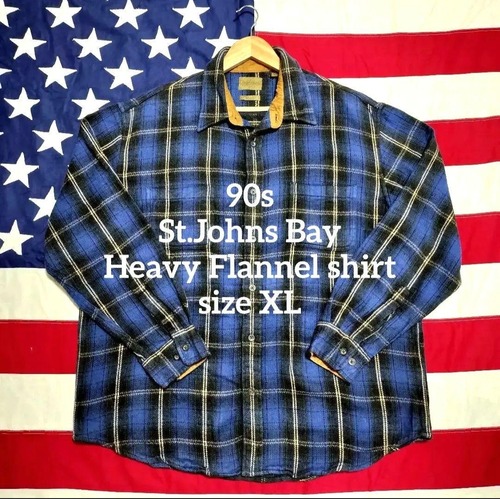 Used 長袖シャツ◆XL 90s St.Johns Bay Heavy Flannel shirt◆ヴィンテージ　USA古着
