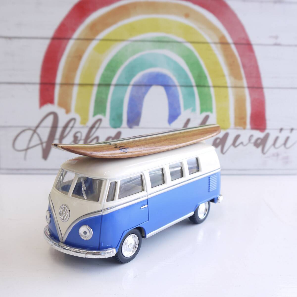 ワーゲン バスミニカー オレンジ 1962 VW フォルクスワーゲン フラワー