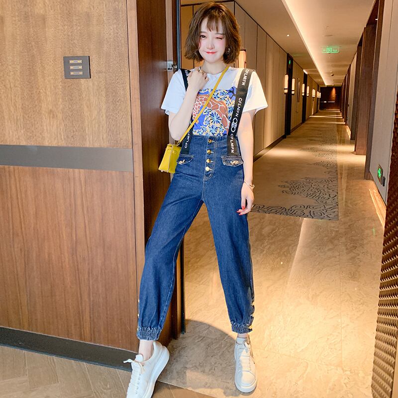 カジュアルプリントパンツ スプリング エラスティック 伸縮 春物 MIUCO62358331340