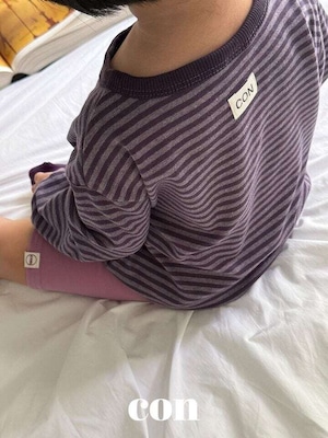 【予約】con. Chikchok stripe T-shirt