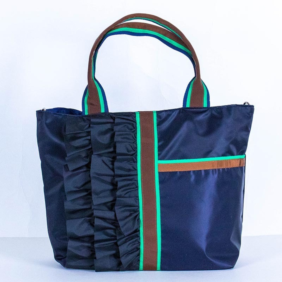 バッグ TUNIC シェルティのフリルBag ネイビー 18178-B 