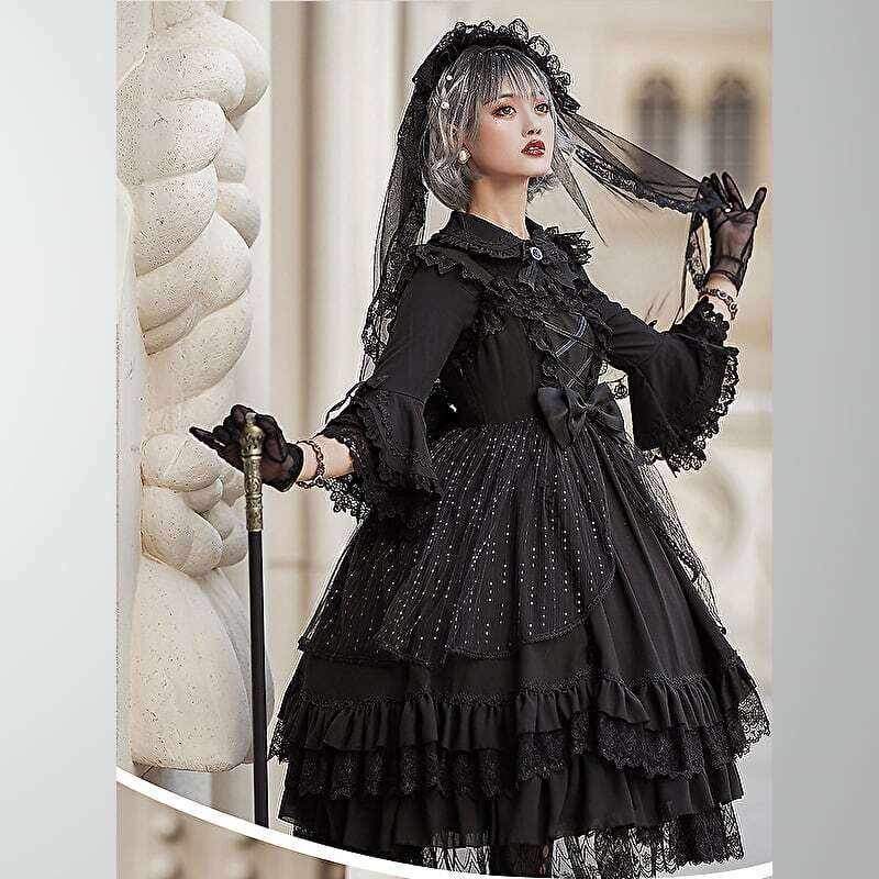 【うさ】ゴスロリ・ロリータドレス sサイズ SEASONZ Sサイズ 在庫限り ゴシック ロリィタ ドレス ワンピ 編み上げ