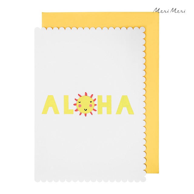 グリーティングカード Aloha greeting card [Meri Meri] 15-3502L