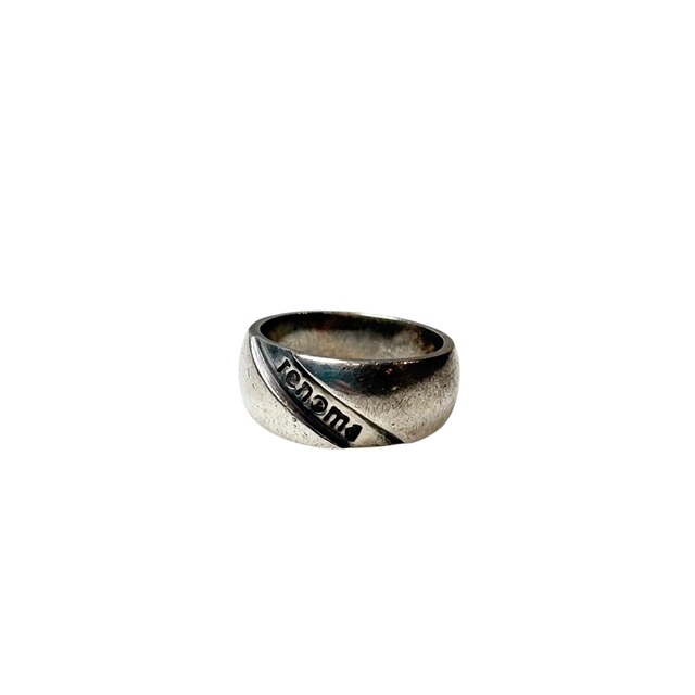 vintage RENOMA silver logo ring