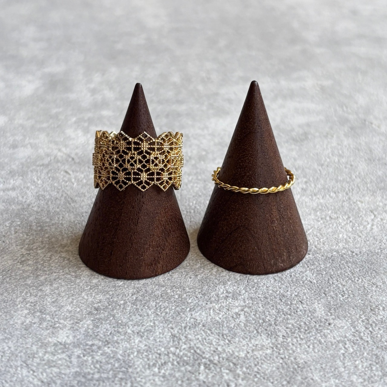 ミニスワッグ付き・ホリデージュエリー3点セット｜イヤーアクセ＆リング2点｜No.8