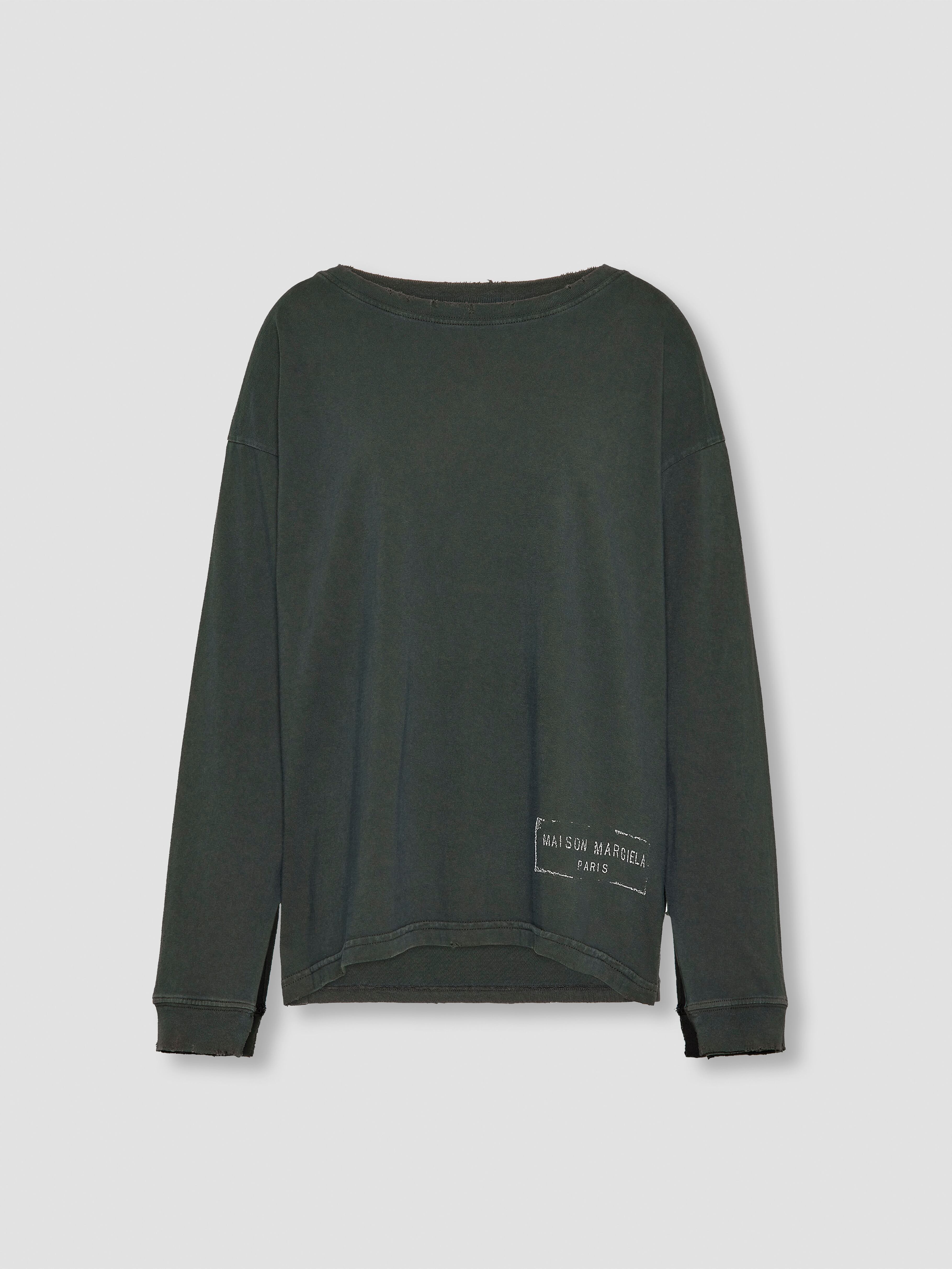 Tシャツ・カットソー Maison Margiela LONG SLEEVES SHIRT MAISON MARGIELA LONG SLEEVE T-SHIRT WASHED BLACK
