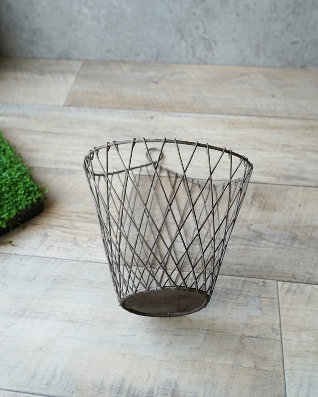 【アイアン】　ウォールハンギングバスケット φ22cm