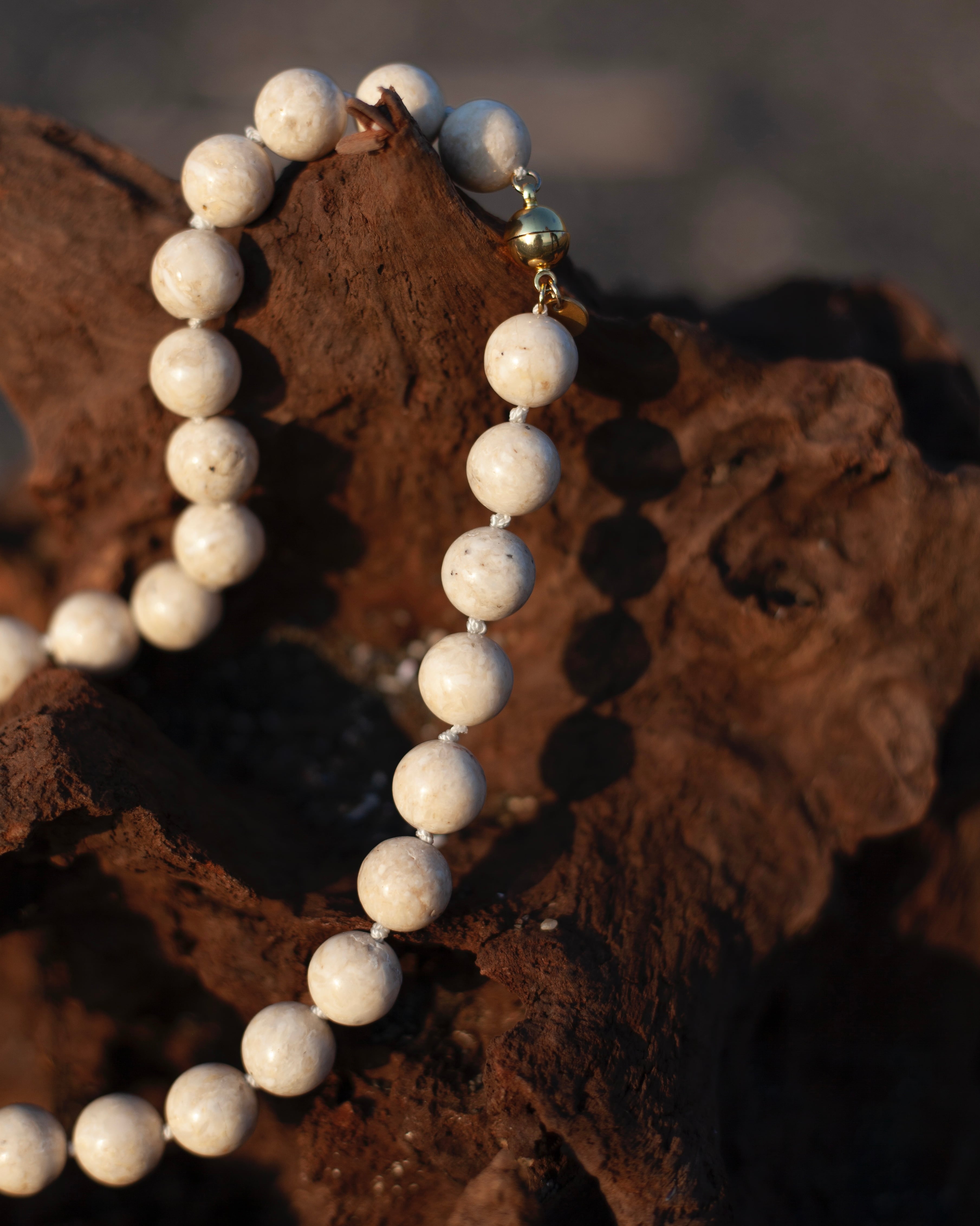 halo River Stone Necklace 未使用品シルバー天然石