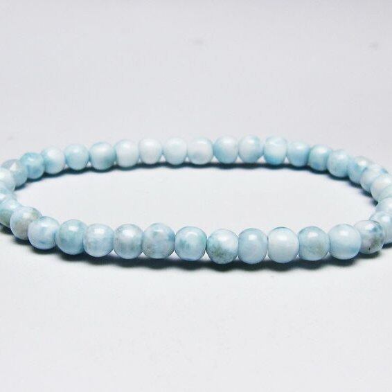 ラリマー ブレスレット 5mm 一点物 メール便可 [M便 1/10] 111-45402