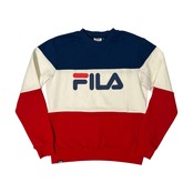 FILA GOLF フィラ ゴルフ BIGロゴプリント スウェット トレーナー M /トリコカラー/ゴルフ/スポーツ