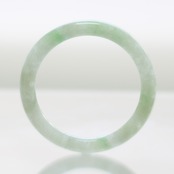 【内径 約54mm】 princess Clear＆Green 翡翠バングル A貨翡翠 jd_bg1517
