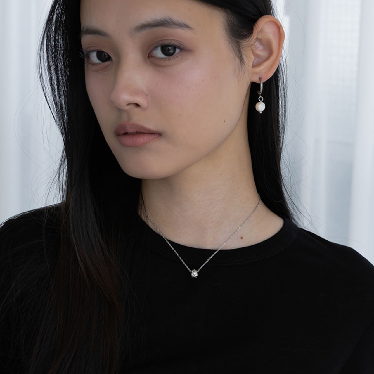 【ネコポス便】 金属アレルギー対応  樽型 バレルモチーフ キルティングネックレス　2613