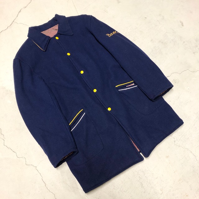 ⊕1950'S COLLEGE HOUSE LONG STADIUM JACKET