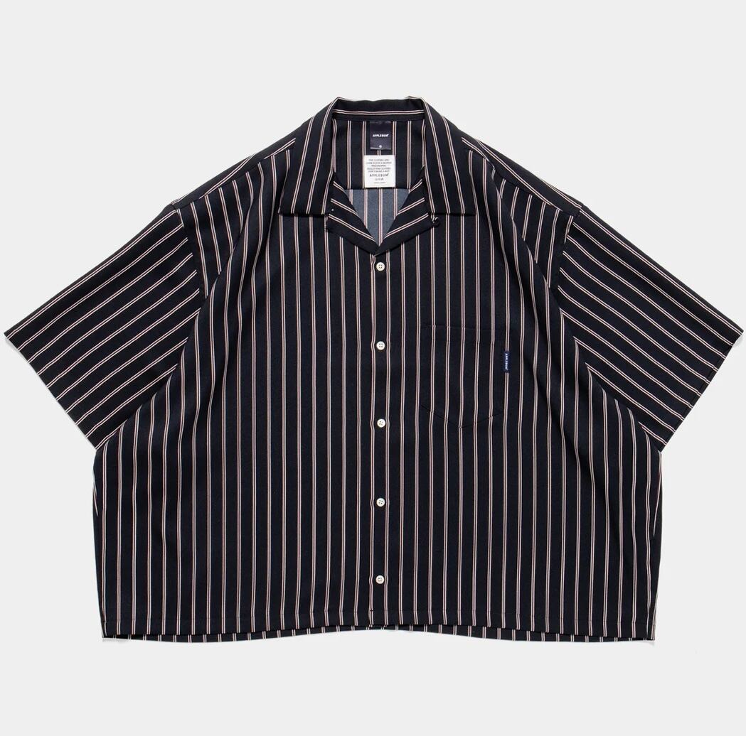 APPLEBUM】アップルバム BIG SLEEVE STRIPE ALOHA SHIRT アロハシャツ