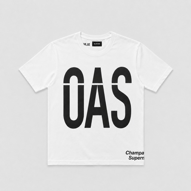 SLIMANE "OAS" T-SHIRT / WHITE / SLM-T03