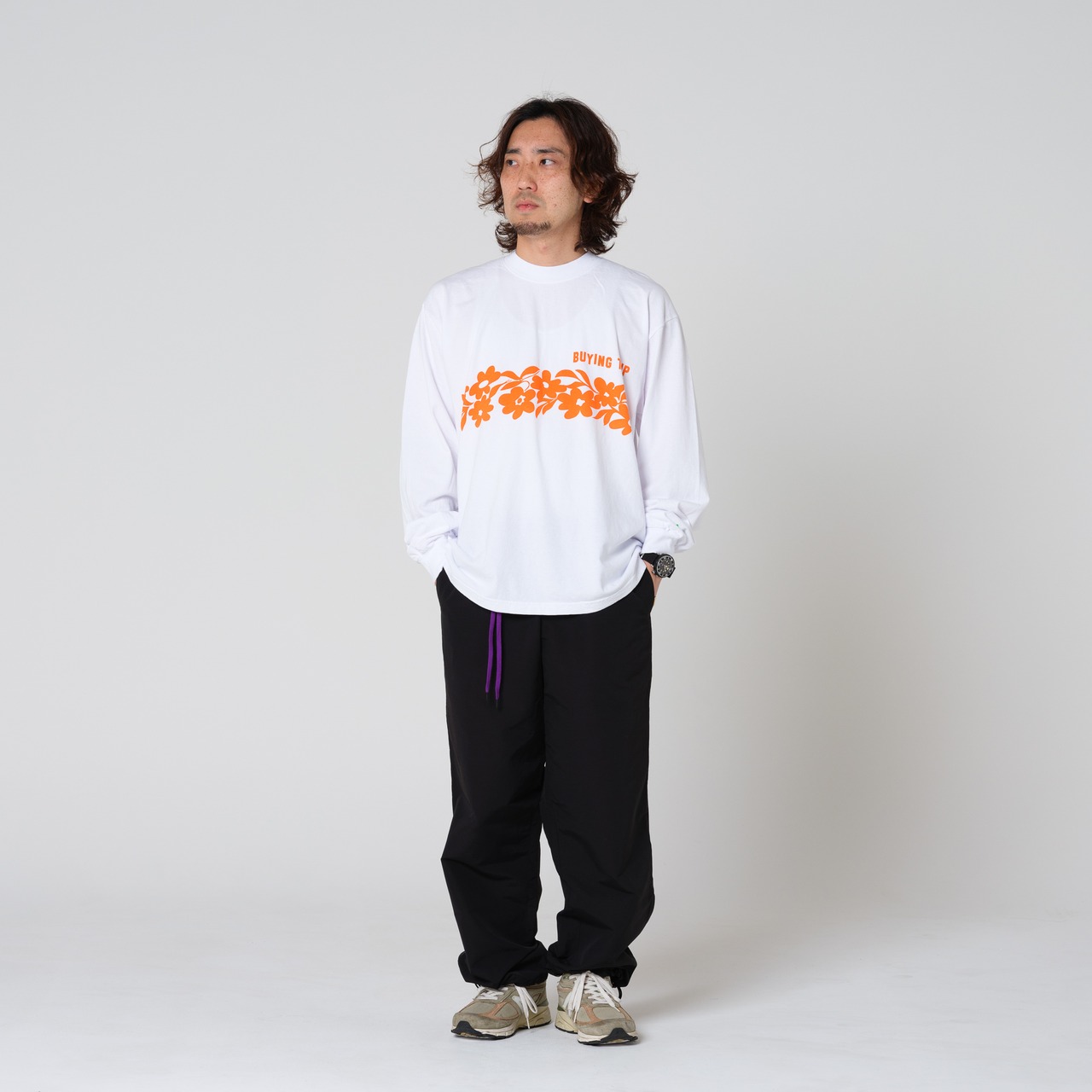 【DARGO】Cotton Nylon Track Pants（BLACK）