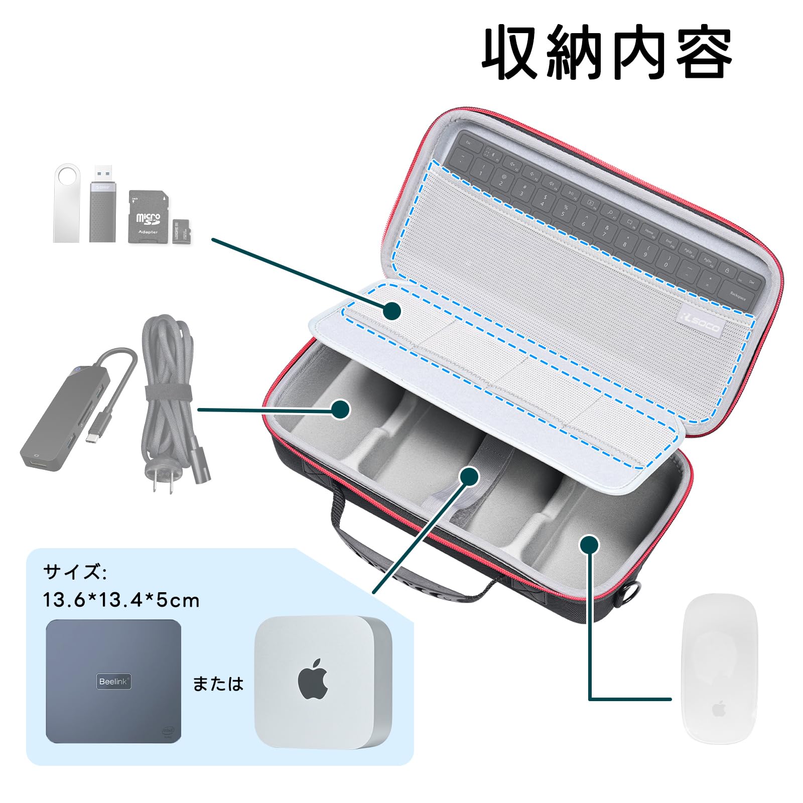ケース for Apple 2024 Mac mini M4 /Mac Mini M4 Pro チップ搭載