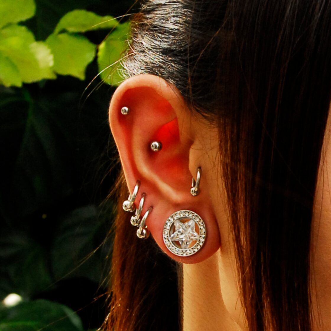 リングピアス 14G スタンダード キャプティブビーズリング CBR 耳たぶ 