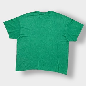 【USA古着】LUCKY SHIRT ビッグシルエット アーチロゴ Tシャツ 四葉のクローバー グリーン 半袖 夏物 us古着