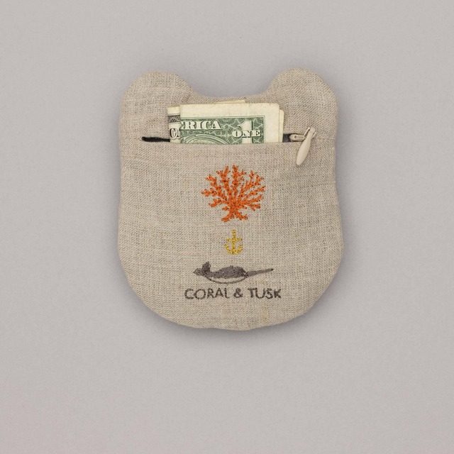 Coral & Tusk ポーチ Lucky Frog with Bell