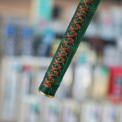 ★不定期販売★ 業界初！ 硬度表示窓付き芯ケース 【クロコダイル グリーン】革軸芯ケース