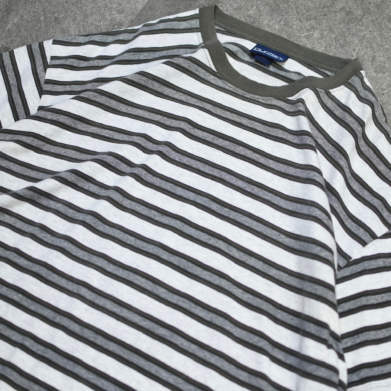PURITAN wide silhouette multi border tee