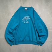 NIKE　スウェット　センターロゴ　ナイキ　トレーナー　ターコイズブルー 古着