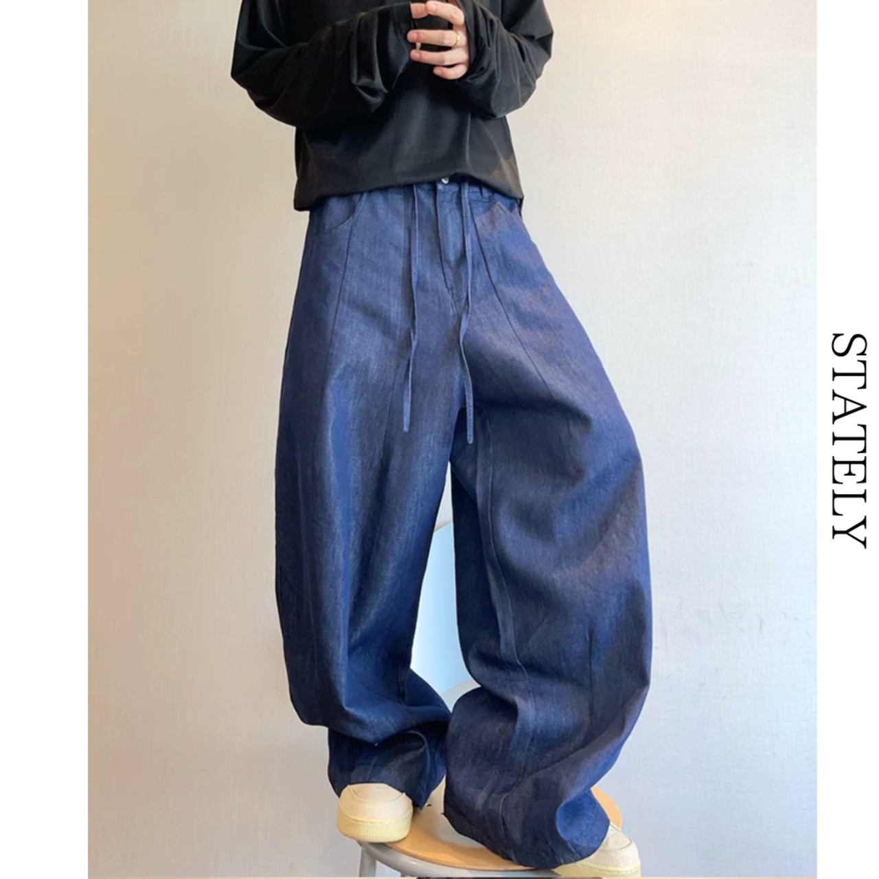 Flow Tuck ワイドデニムパンツ_B76・画像11