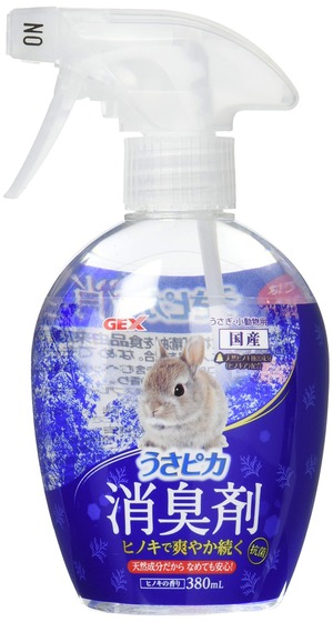 【特価処分】ジェックス うさピカ 消臭剤 ヒノキの香り うさぎ・小動物用 380mL