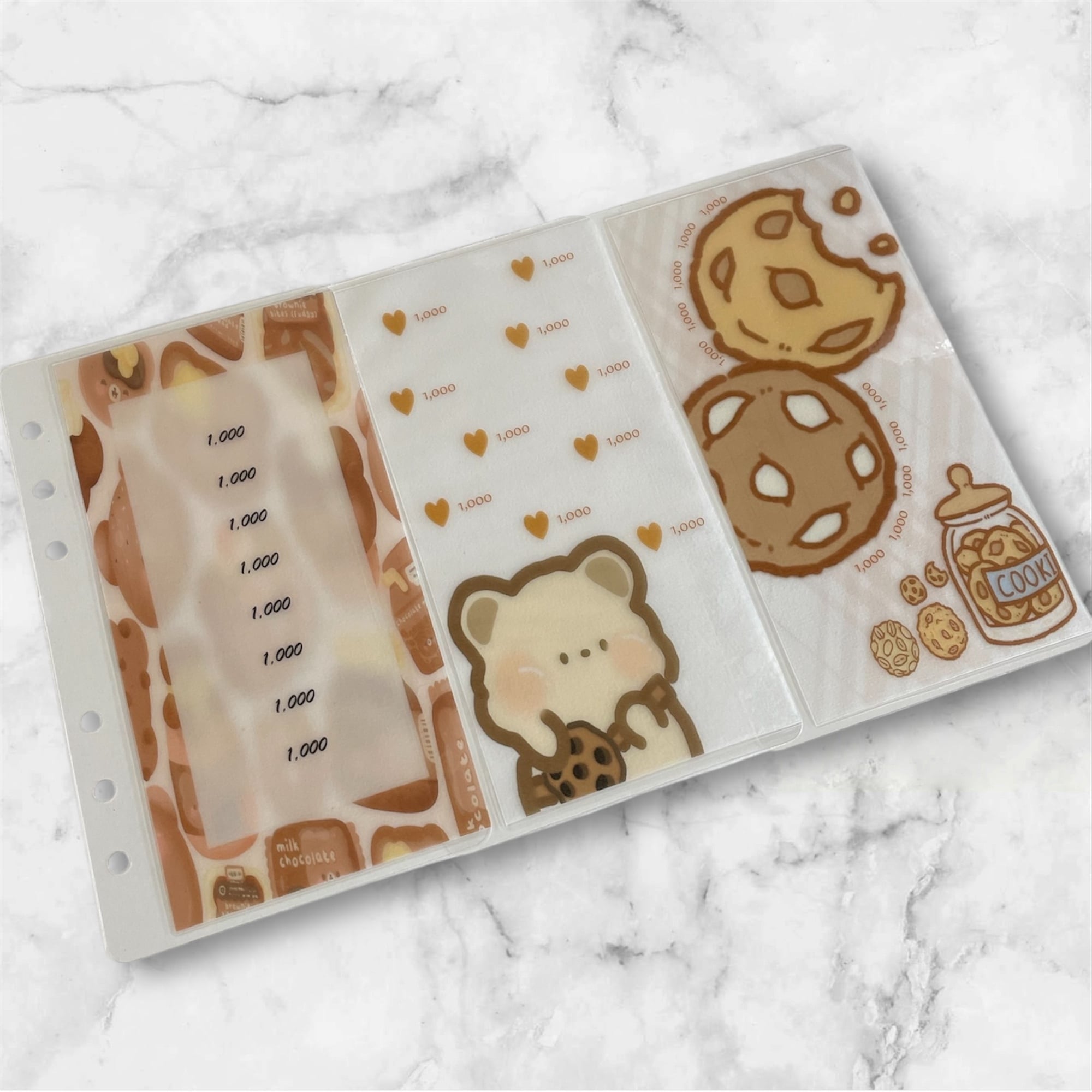 クマビスケットSavings リフィル貯金 バインダー貯金 | TREADY MAKER