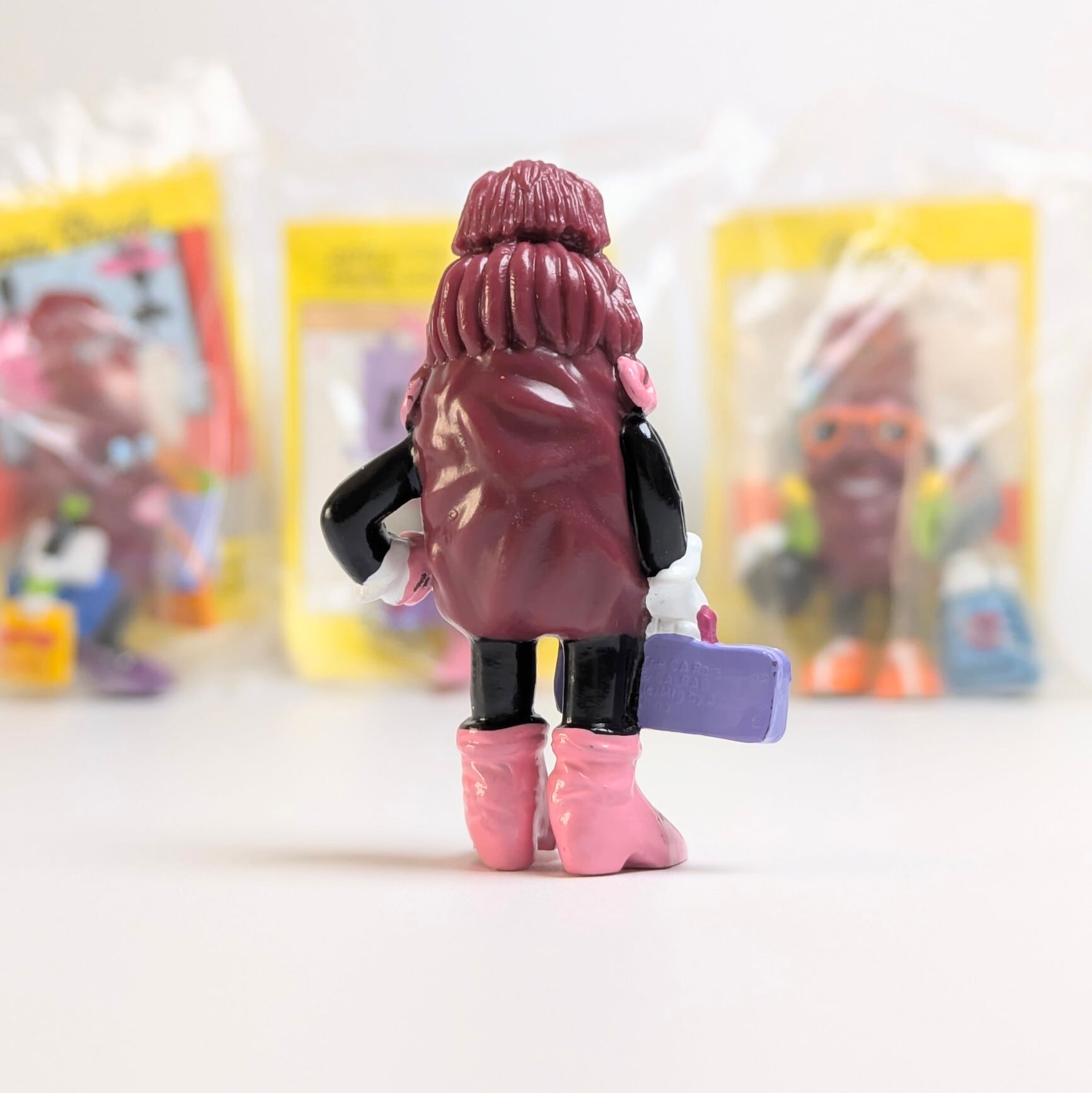 ☆ VINTAGE 1991 ☆ 【 California Raisins（カリフォルニアレーズン）】『 Alotta Stile ( アロッタ・スタイル ) / Hardee's / CARD無し 』 ハーディーズ ミールトイシリーズ / PVC フィギュア ビンテージトイ 〚アメリカン雑貨 アメトイ〛