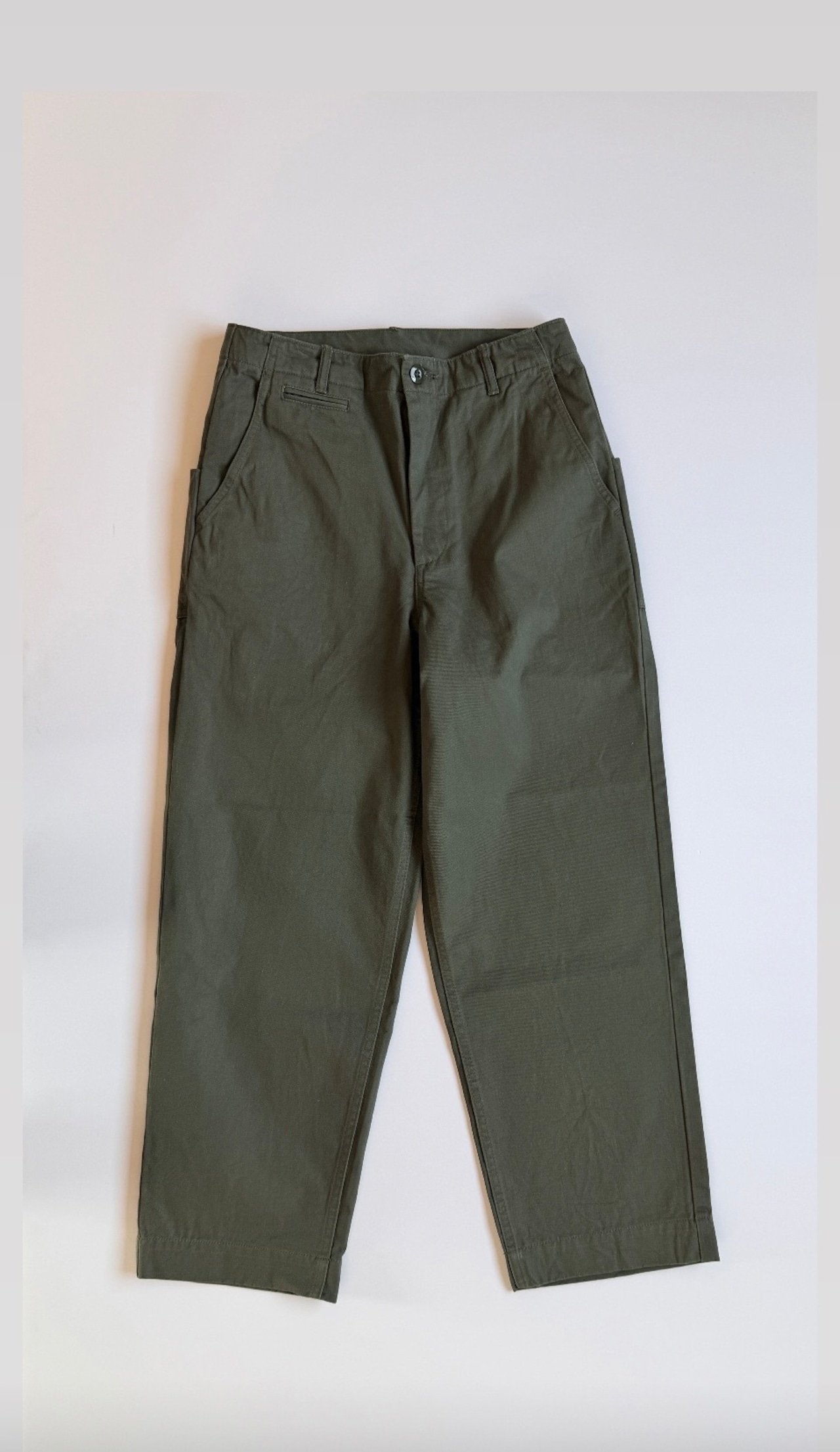 allinone(オールインワン)LAID-BACK trousers ヴィンテージオリーブ