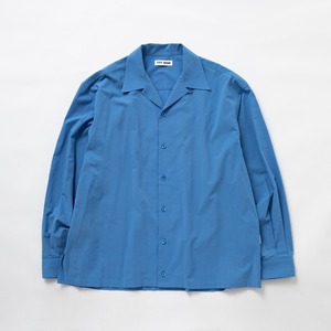 Open collar shirt (blue)