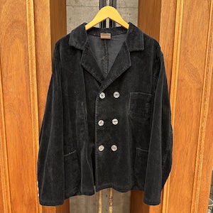 GERMAN VINTAGE BLACK CORDS DOUBLE JACKET ⑧