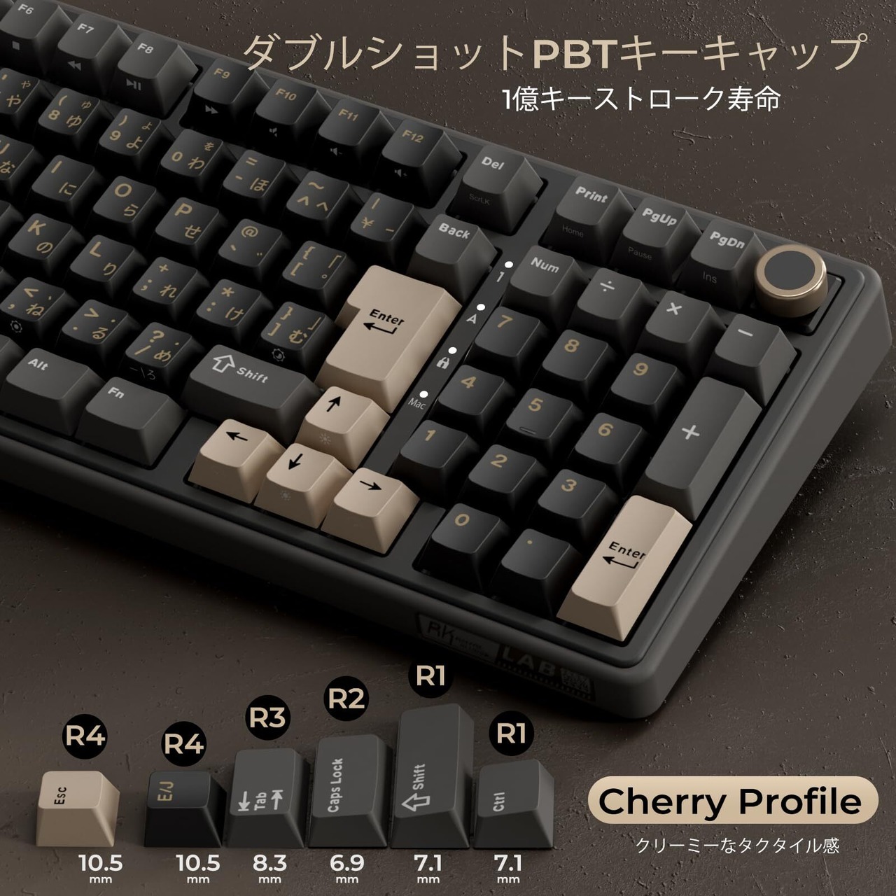 Rk R98 Pro RK ROYAL KLUDGE R98 Pro ゲーミングキーボード 日本語配列フルサイズ|メカニカルキーボード 有線|ボリュームノブ ...