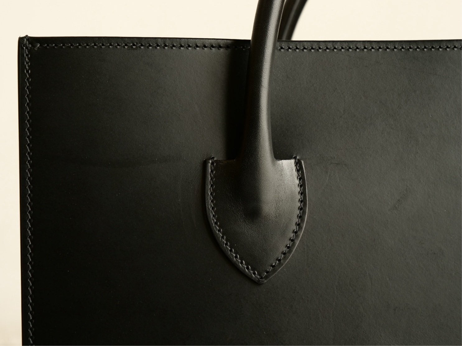 SOLE OPTION】KEW / BLACK / Leather Tote Large | UNION WORKS ONLINE