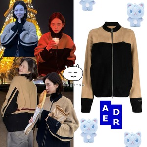 もうない！最後1枚！！★aespa カリナ 着用！！【ADERERROR】Ader Error Felz Cardigan Noir