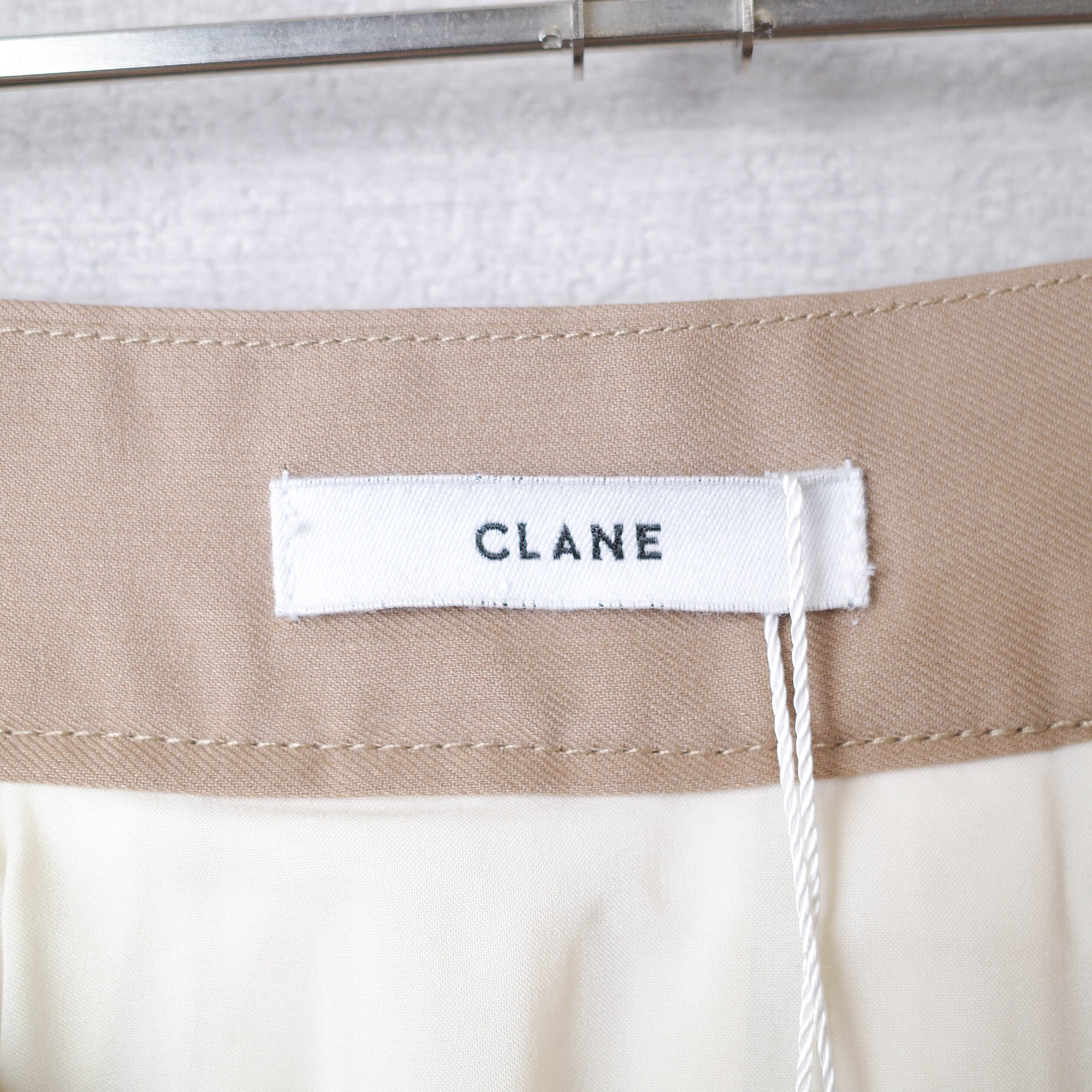 [NEW] CLANE	PLEATS LAYERED SKIRT 10109-6132 BEIGE