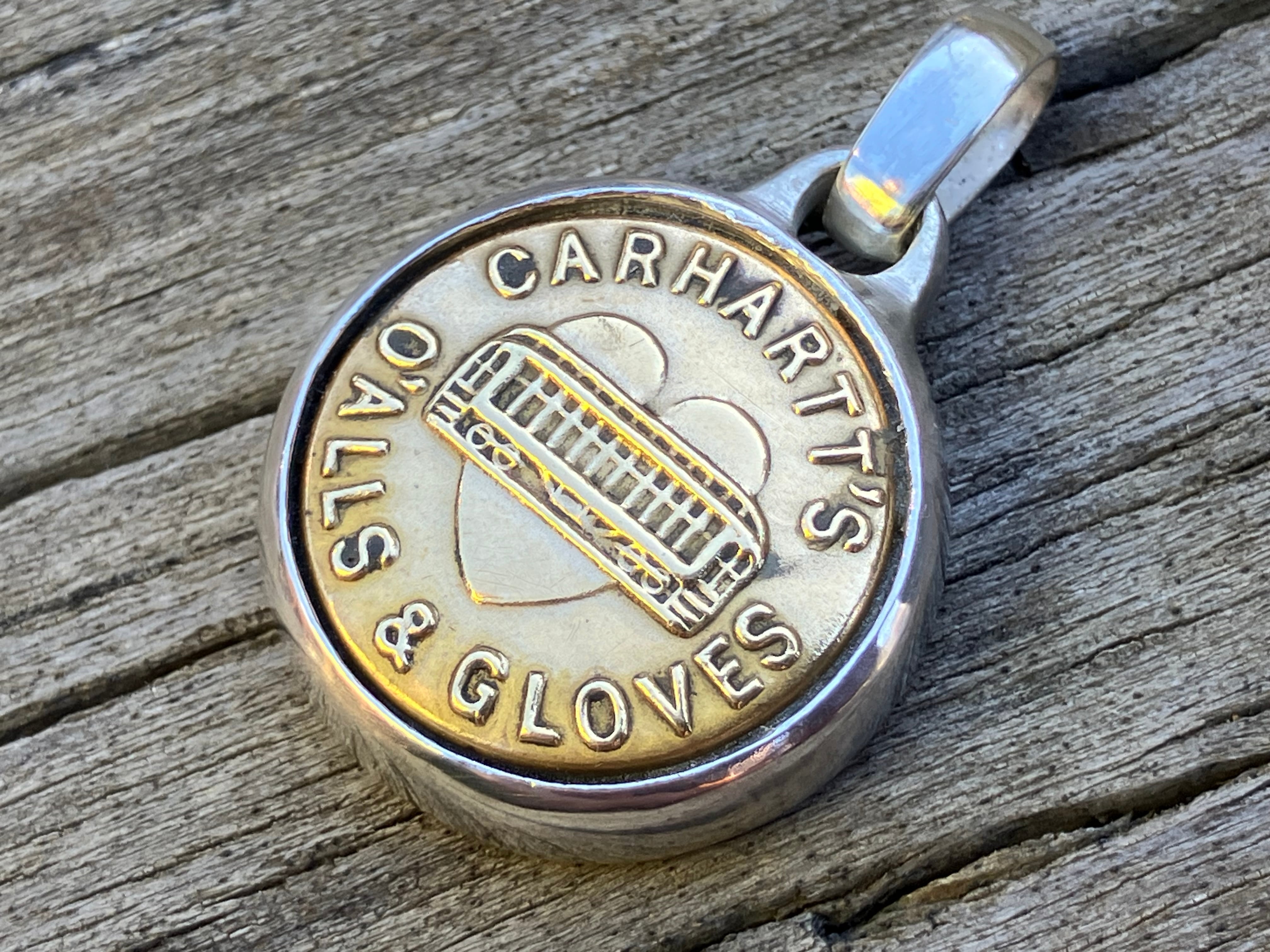 1910s〜CARHARTT CHANGE BUTTON SILVER 925 PENDANT TOP