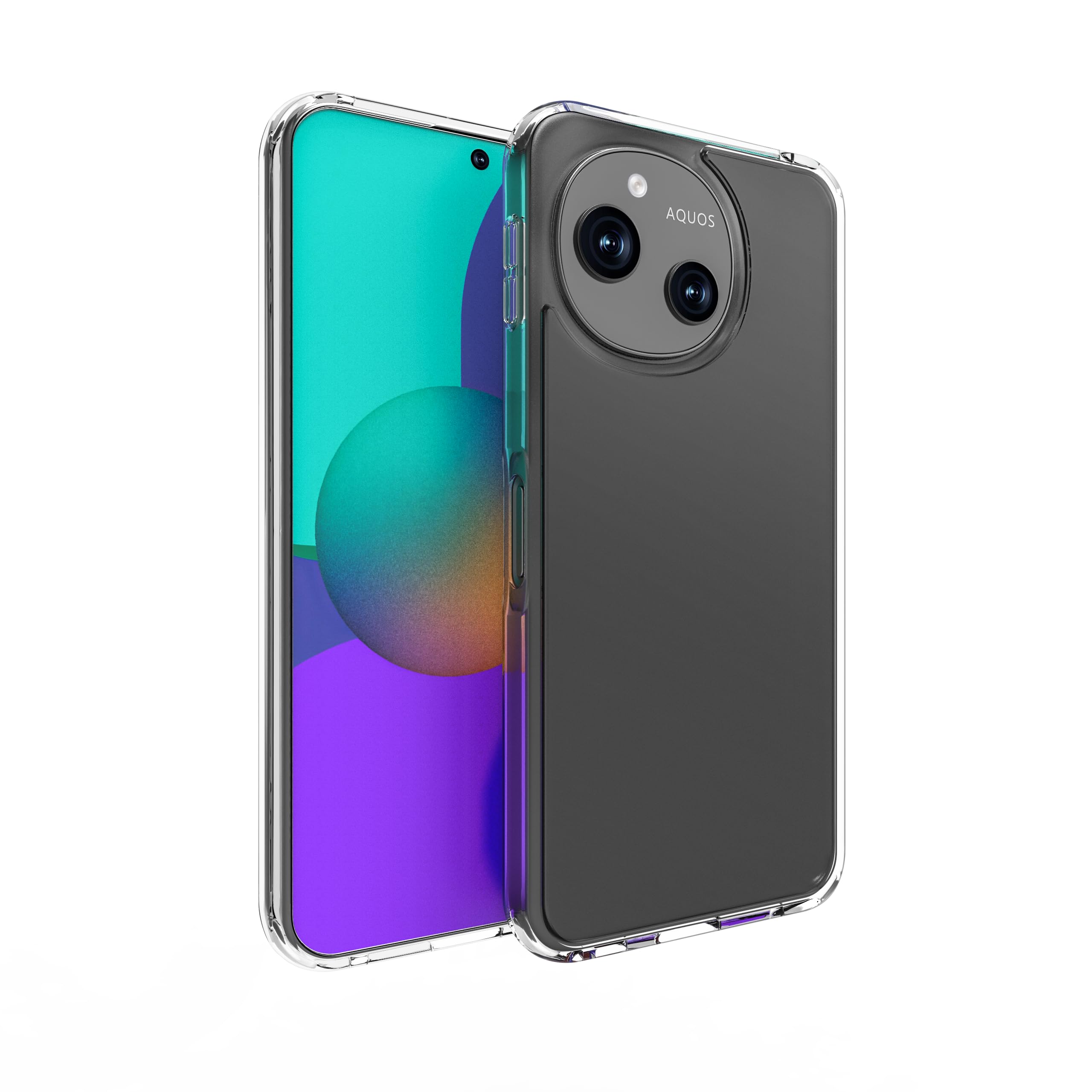 ONES Aquos Sense 10 / 9 用 ケース ハード・クリア 【米軍MIL規格 耐衝撃】 超透明 エアバッグ 高靭性PC背面パネル 衝撃吸収TPUバンパー 黄変防止 画面・レンズ保護 滑り止め Qi充電対応 超軽量 クリスタルカバー
